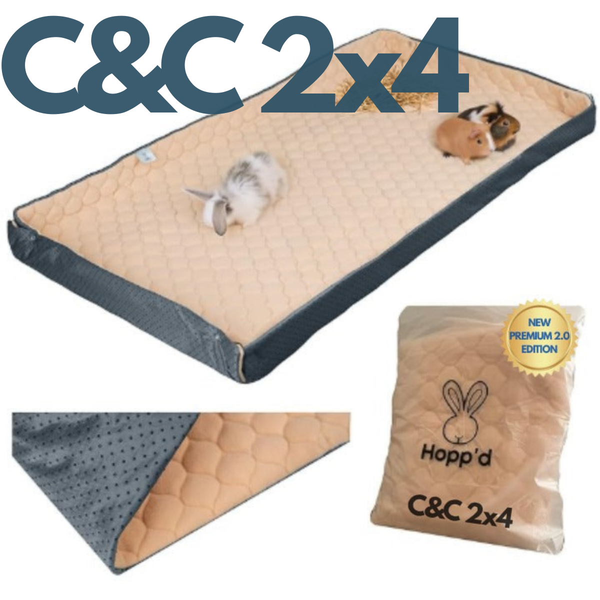 🎁 (C&C 2x4) Hopp'd HutchLiner™ 2.0 - New Premium Edition (C&C 2x4 56x27in, Midnight Blue) (50% off)