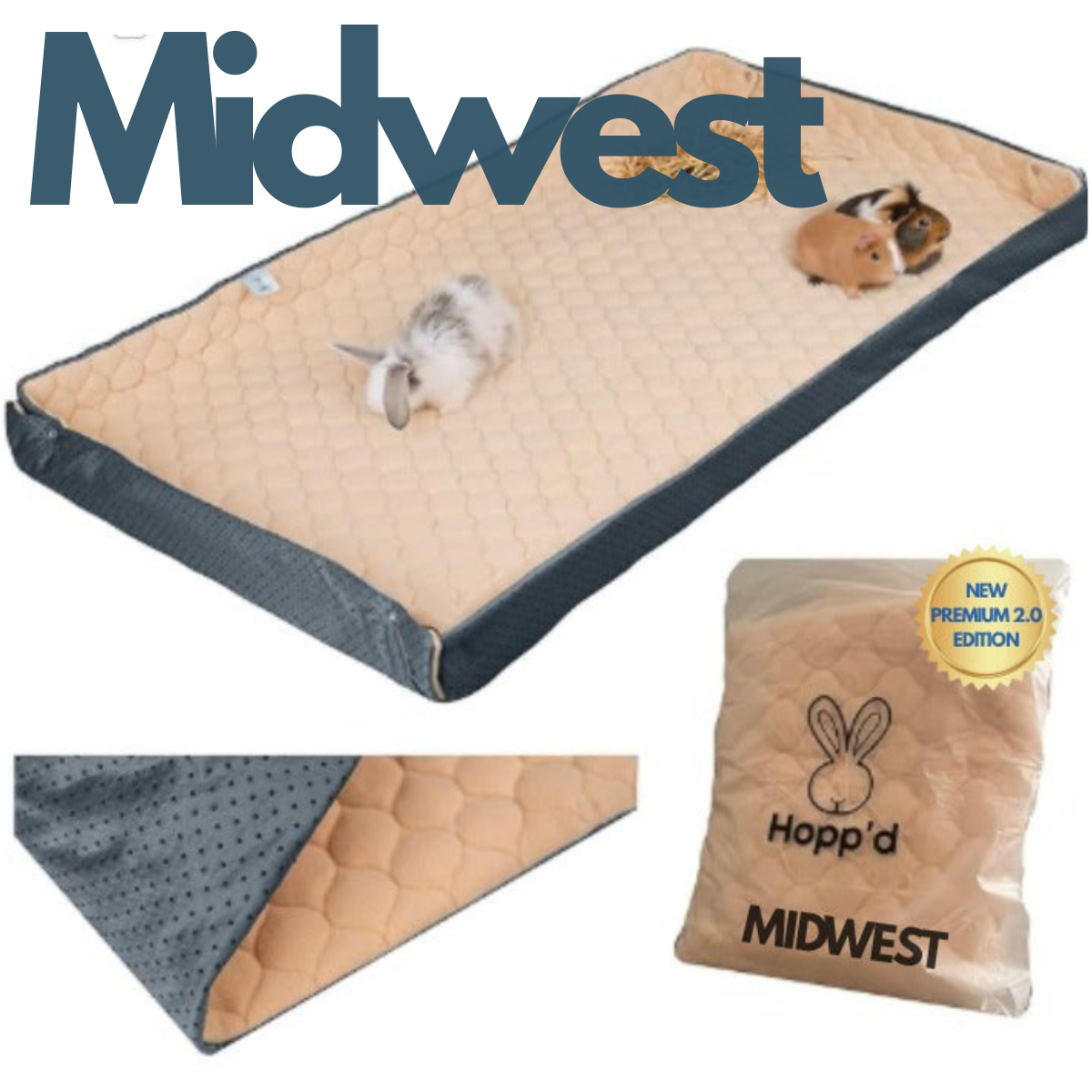 🎁 (Midwest) Hopp'd HutchLiner™ 2.0 - New Premium Edition (Midwest 47x24in,Midnight Blue) (50% off)