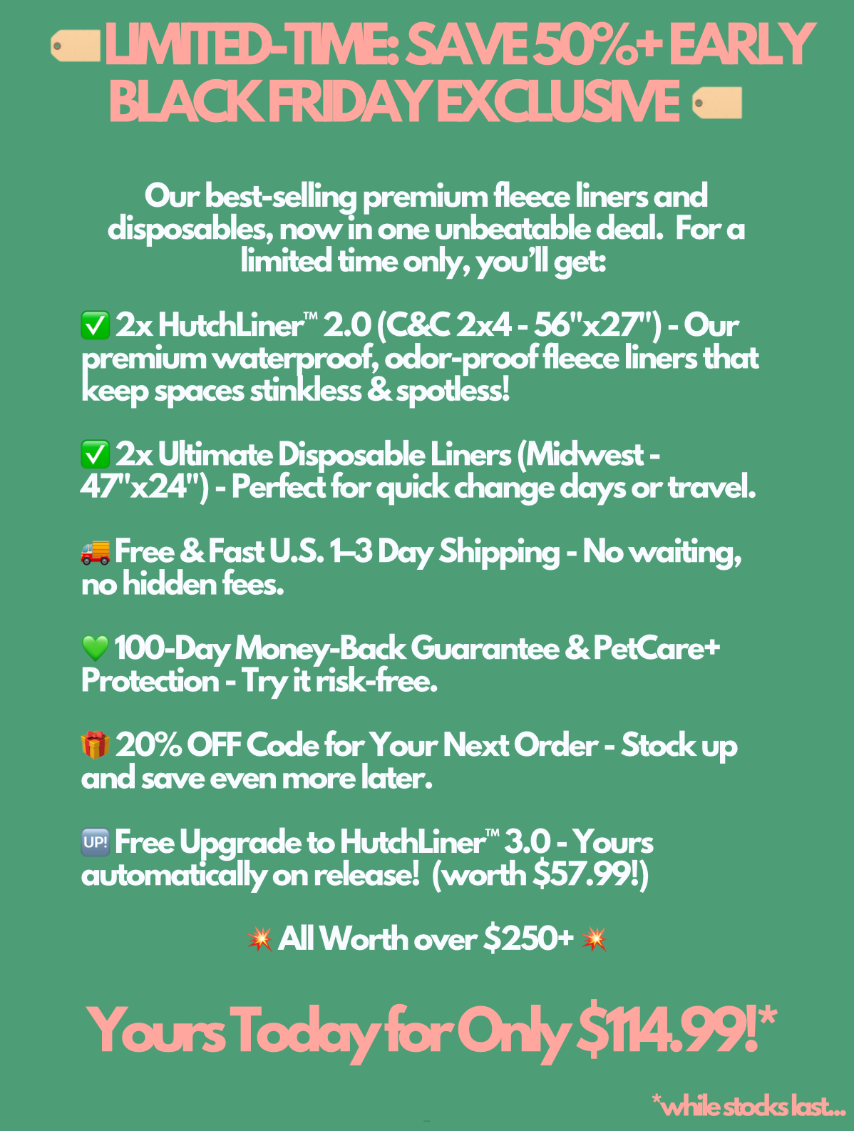 Black Friday Super Bundle (Sand/Sage, C&C 2x4 (56"x27")